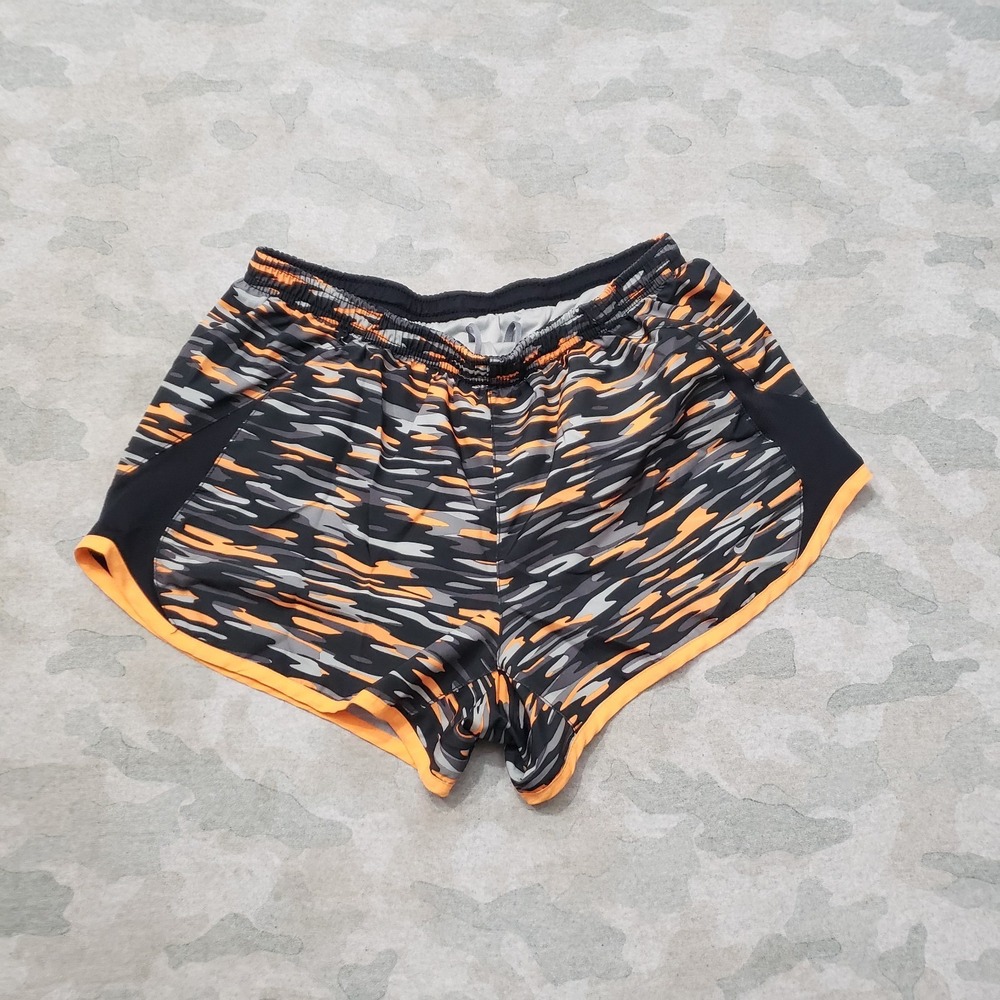 Nike Shorts Womens‎ Medium Orange Drawstring Lined Running Outdoors